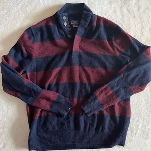 Brooks Brothers M wool stripe rugby button up